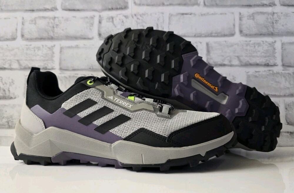 Adidas Terrex AX4W Hiking Black Grey Purple Sneakers IF4872 Womens US Size 11.5